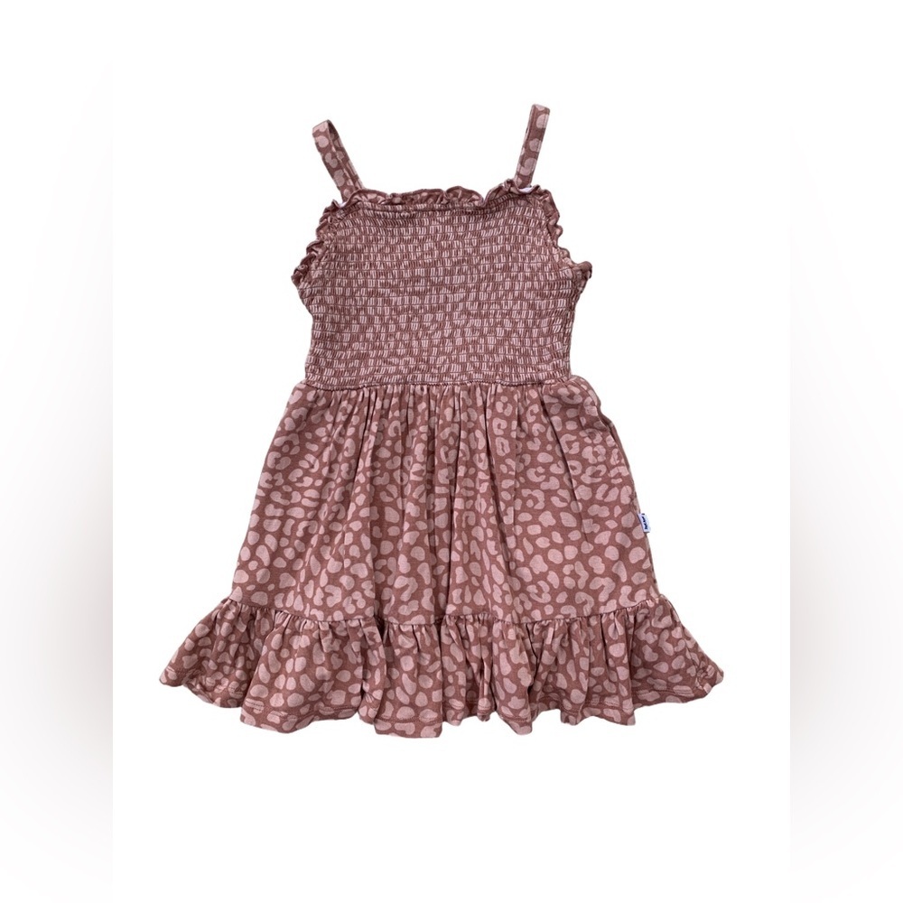 Little Sleepies Play Size 12-18 Months Desert Leopard Smocked Dress Lion King